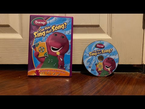 Barney Can You Sing That Song? 2005 DVD (1st Print)