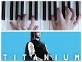 Titanium by David Guetta | EASY Piano Tutorial