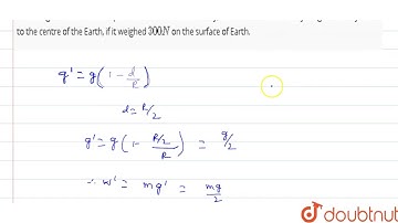 Assuming the Earth to be a sphere of uniform mass density, how much would a body weight