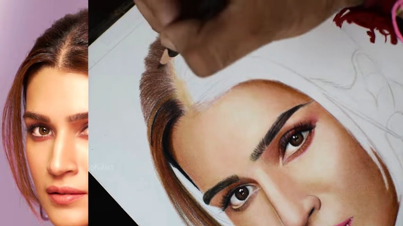 Hair Drawing Tutorial with Camlin Color Pencils - Part 7