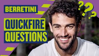 "I think it's such a special tournament!" | Matteo Berrettini Quickfire Questions | LTA