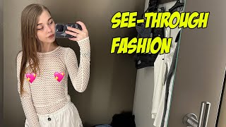 See through try on haul | Clothes with lace