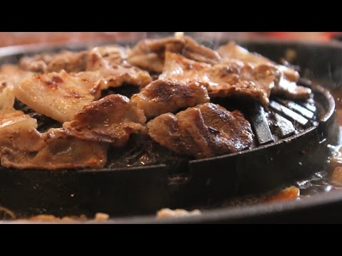 Grilled Pork Roast with Beer Marinade on the TomYang BBQ - Original Thai Grill & Hot Pot
