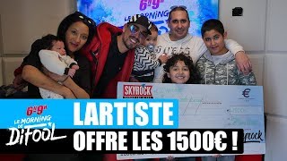 Video voorbeeld van "Nico repart avec son chèque de 1500€ offert par Lartiste ! #MorningDeDifool"