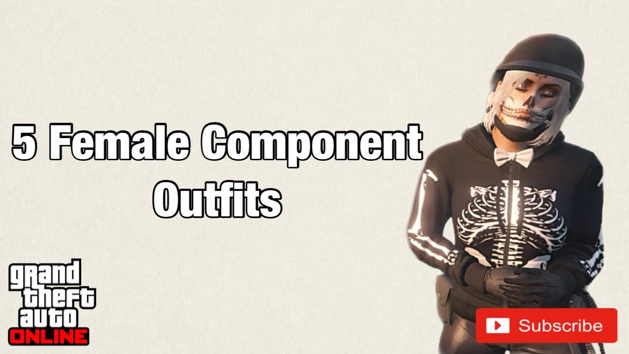 5 FEMALE COMPONENT OUTFITS GTA V ONLINE YouTube
