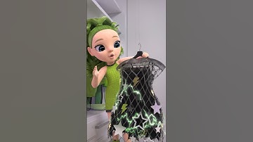Jade’s Little Sister Finds the Perfect Dress 💚⚡| Rainbow High #shorts