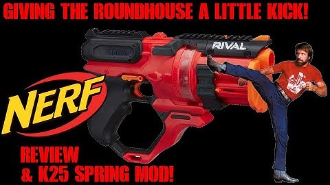 Nerf Rival Roundhouse Quick Review, Chrono &  K25 Spring Mod Guide