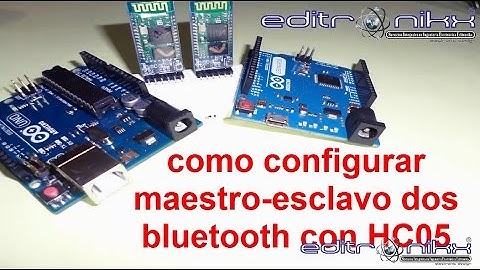 como configurar maestro-esclavo bluetooth  HC05 con arduino