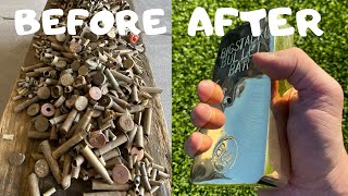 Bullet Bullion  Trash To Treasure  Melting Bulk Bullet Casings  ASMR Brass Melting