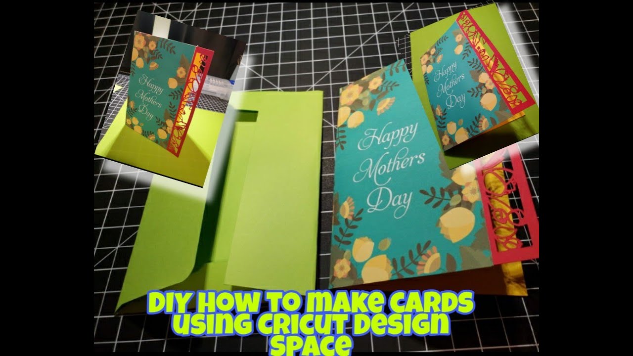 DIY how to make cards using cricut design space - YouTube