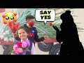 Will you Be my Valentine? ( Passing out Flowers ) |  Lito and Maddox Family