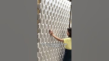 3D cement bricks installed one by one #building #buildingmaterial #wallpanels #tooling #design
