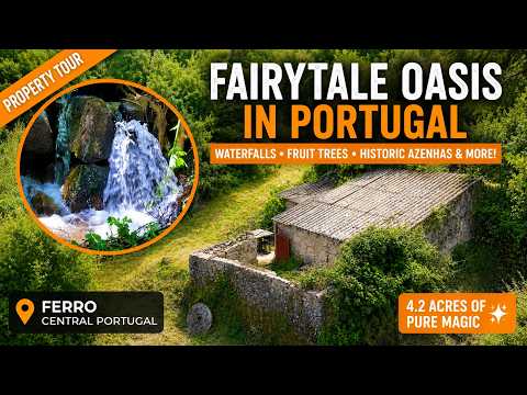 4.2 Acre FAIRYTALE OASIS Central Portugal | Waterfalls, Streams & Historic Azenhas property for sale