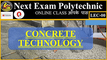 || Introduction to Concrete Technology || 3rd Semester Civil Engineering || SBTE Bihar Polytechnic |