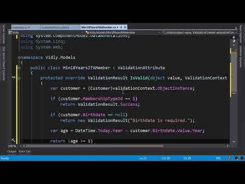 ASP.NET #49 - Custom Validation [By Mosh Hamedani]
