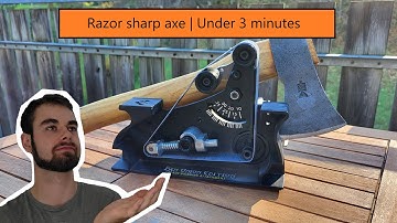 Razor sharp Axe with a Work Sharp | Under 3 minutes