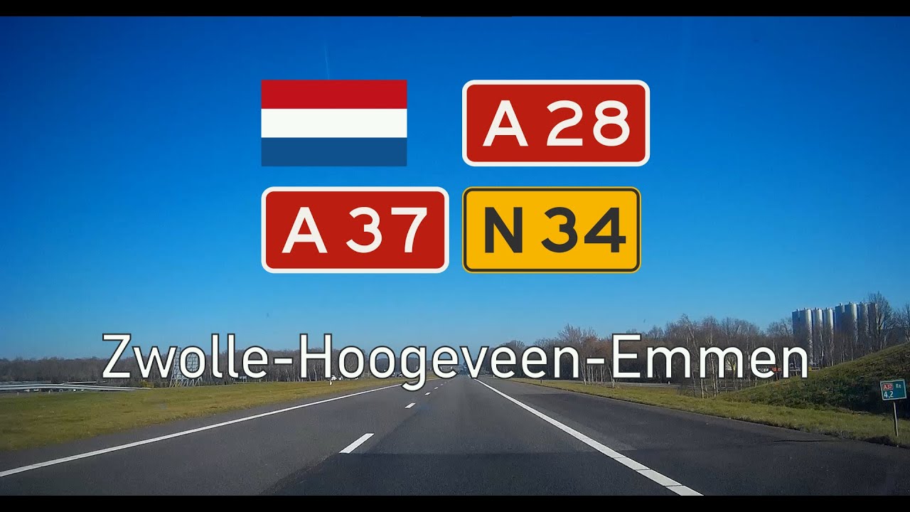 2021-08 A28, A37, N34 Zwolle - Hoogeveen - Emmen
