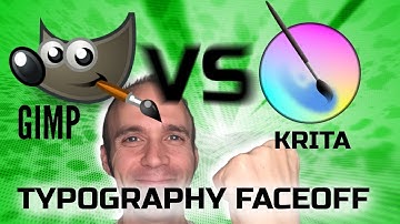 Gimp vs Krita Typography Faceoff