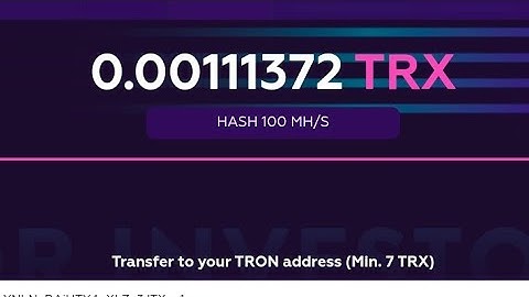 New TRX Mining Free Withdraw Proof Profitable Earning Platform Mining Free TRX Everyday Income Legit
