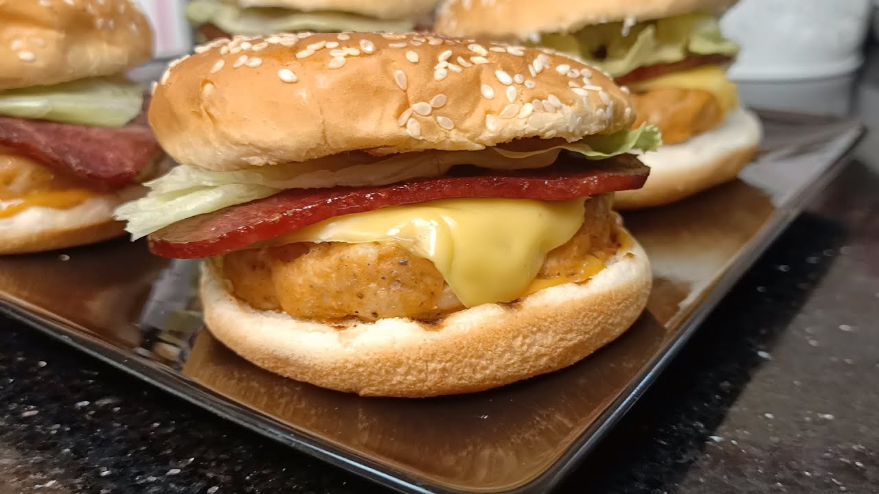 برجر الفراخ سهل وسريع