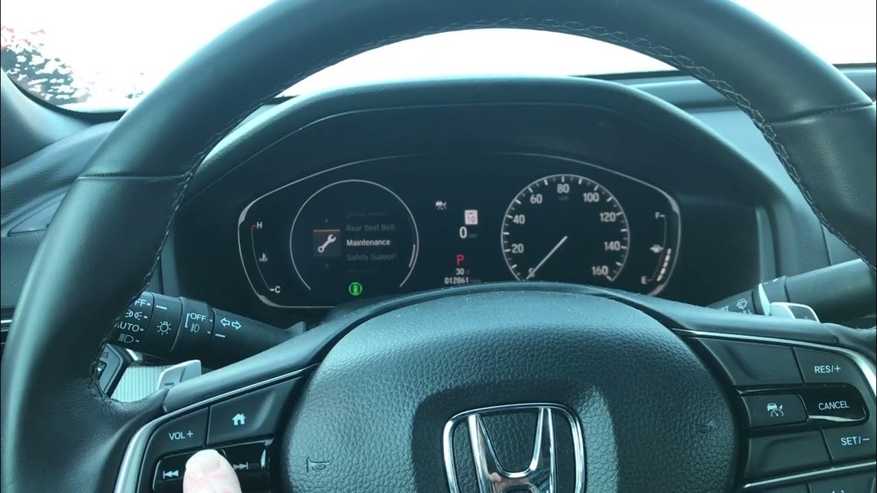 2021 Honda Accord maintenance due now reset - YouTube