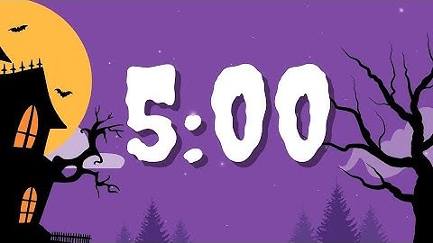 🎃 5-Minute Halloween Countdown Timer | Spooky Classroom & Party Fun