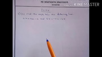 XII Maths chapter 6 applications of vector algebra exercise 6.4 q. No 5(iii)