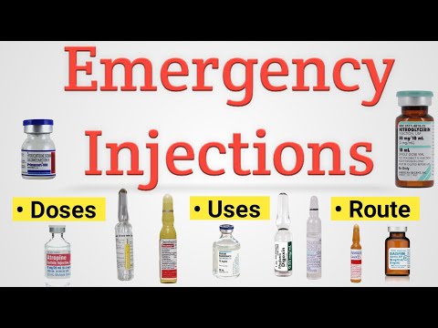 Emergency Injection // Emergency Medicine // Emergency Injection कौन-कौन से