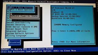 [Diskless] HP ML110 G7 40GbE Diskless BIOS config / boot Windows 11 from iSCSI target (노하드 윈도우 11)