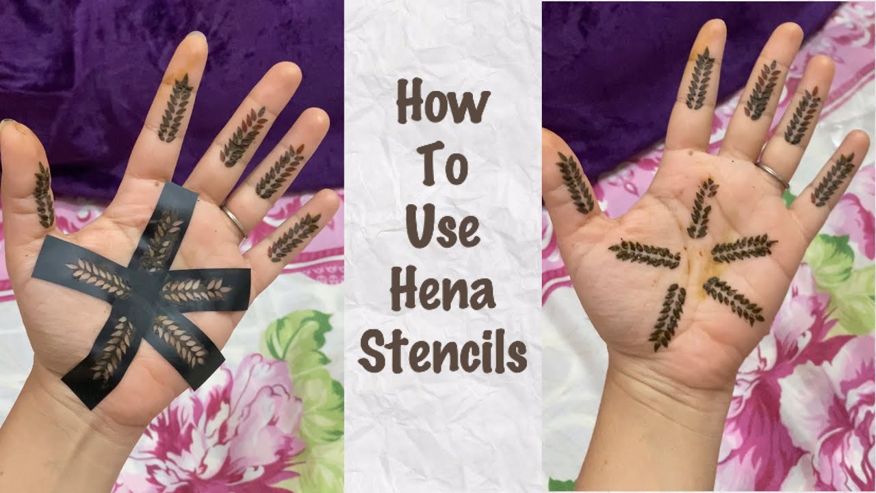 How to Use Hena Stencils | Foodieistic2