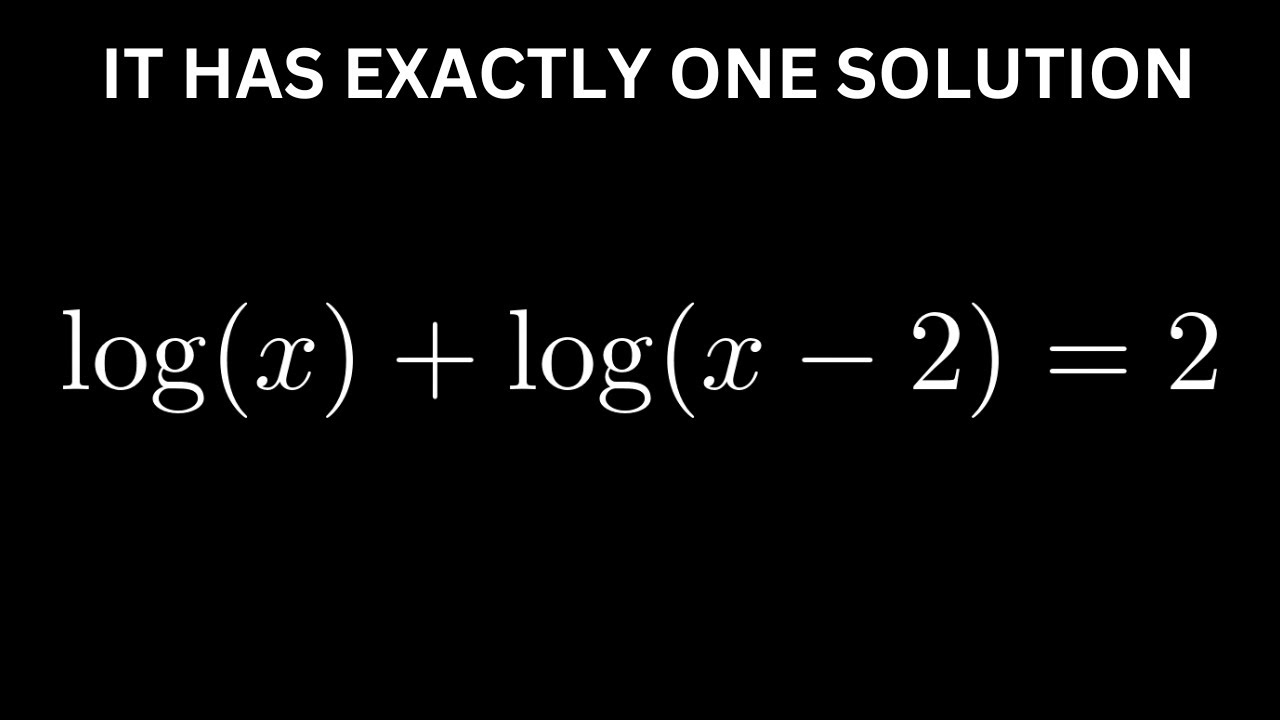 Equation With Two Logarithms Log x Log x 2 2 YouTube equation-with-two-logarithms-log-x-log-x-2-2-youtube
