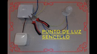 INSTALACIÓN de INTERRUPTOR y punto de luz simple FÁCIL⚡⚡⚡⚡