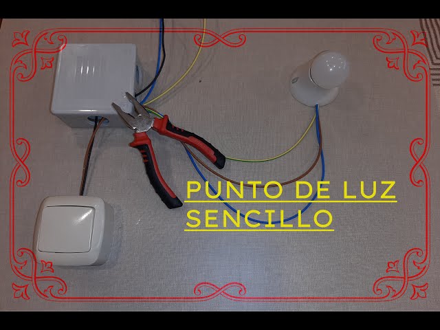 INSTALACIÓN de INTERRUPTOR y punto de luz simple FÁCIL🚀⚡⚡⚡⚡ 