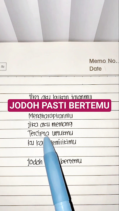 JODOH PASTI BERTEMU - Afgan (Lyrics) Cover || 