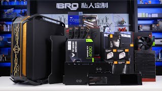 「BRO」4K PC BUILD Cooler Master C700M With Carbon Fiber Tube.13900KS+RTX4090酷冷至尊C700M黑金碳纤维管#pcbuild