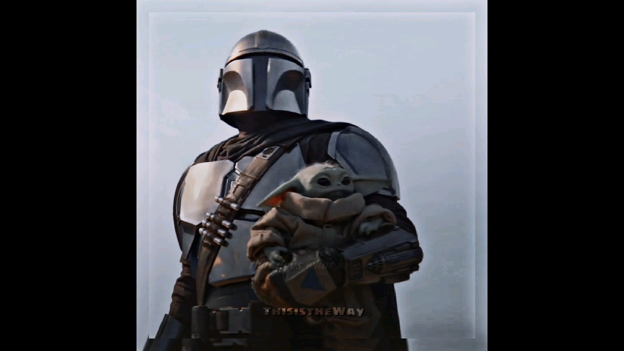 Din Djarin and Grogu cute edit