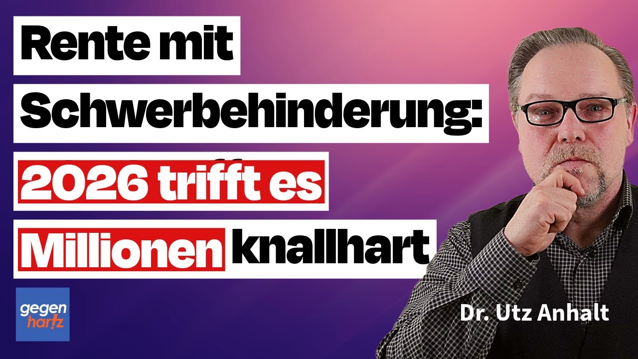 Rente mit Schwerbehinderung: Ab kommenden Jahr 2026 trifft es Millionen knallhart