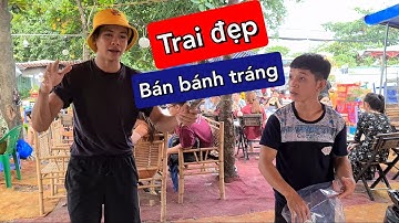 Bất Ngờ 2 Trai Đẹp Bán Bánh Tráng Khi Vắng Cát Thy Đầu Giờ | Bánh Tráng Trộn Diva Cát Thy