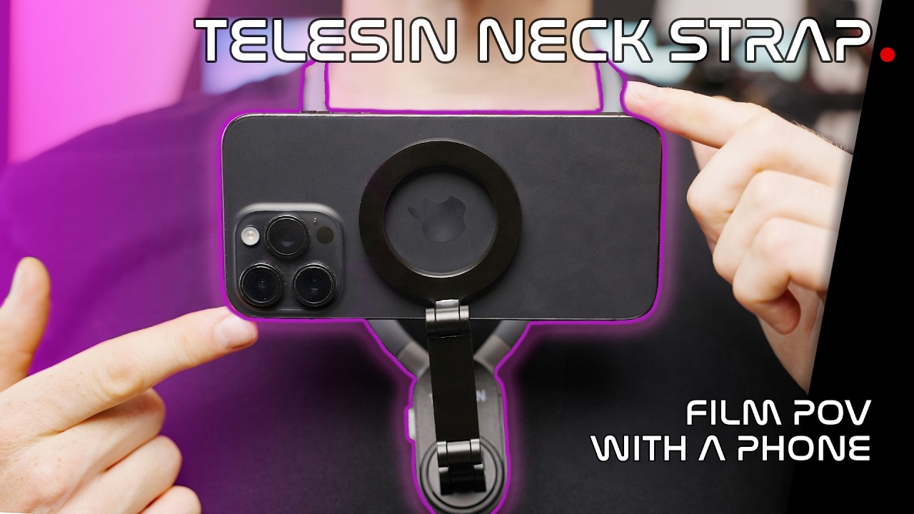 Collier Magnétique TELESIN Pour Smartphone – Idéal Pour VLOG Et Vidéos POV
