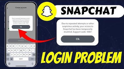 Snapchat your account is temporarily disabled || Snapchat account temporarily disabled login Problem