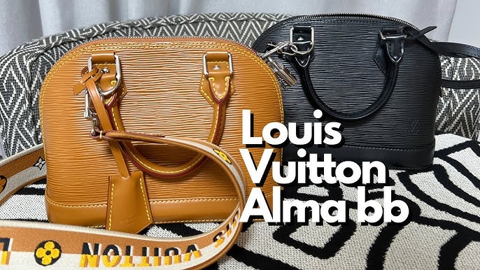 LOUIS VUITTON Jacquard Alma BB Shoulder Strap Honey Gold 816164