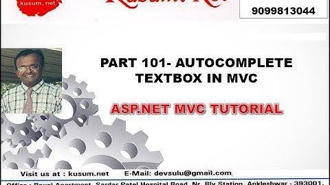 PART 101|| AUTOCOMPLETE TEXTBOX IN MVC || ASP.NET MVC, WEB API, BOOTSTRAP,JQUERY, C#