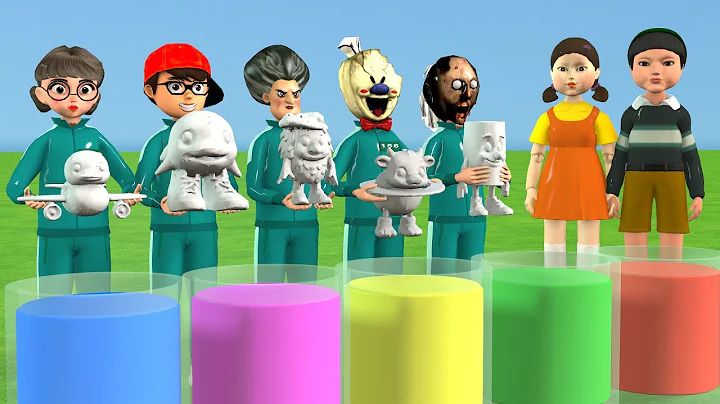 Scary Teacher 3D vs Squid Game Choose Right Color Tralalero Tralala or Ballerina Brainrot Challenge