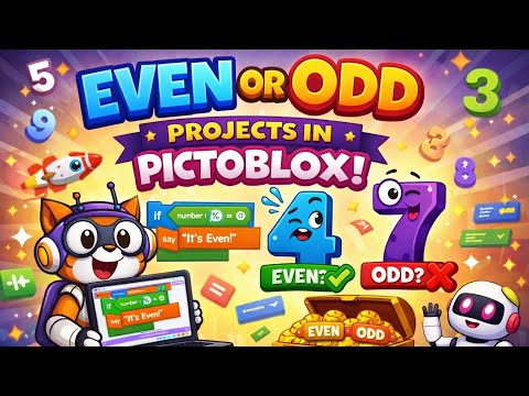 How to make even odd number identifier in pictoblox 
