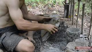 Primitive Technology  Tiled Roof Hut