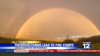U.S. Forest Service responding to at least ten lightning-caused fires in Klamath National Forest