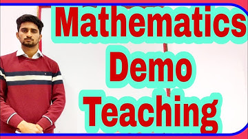 Mathematics #demo #teaching l #maths demo