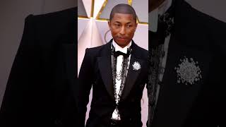 Pharrell Williams arriving at the 2017 Oscars | Esquire UK