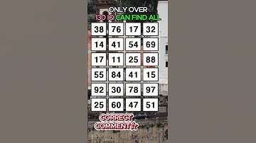 A perfect score is IQ 500!Find 3 pairs of identical numbers/Dementia Prevention Quizzes/Tests.No.136