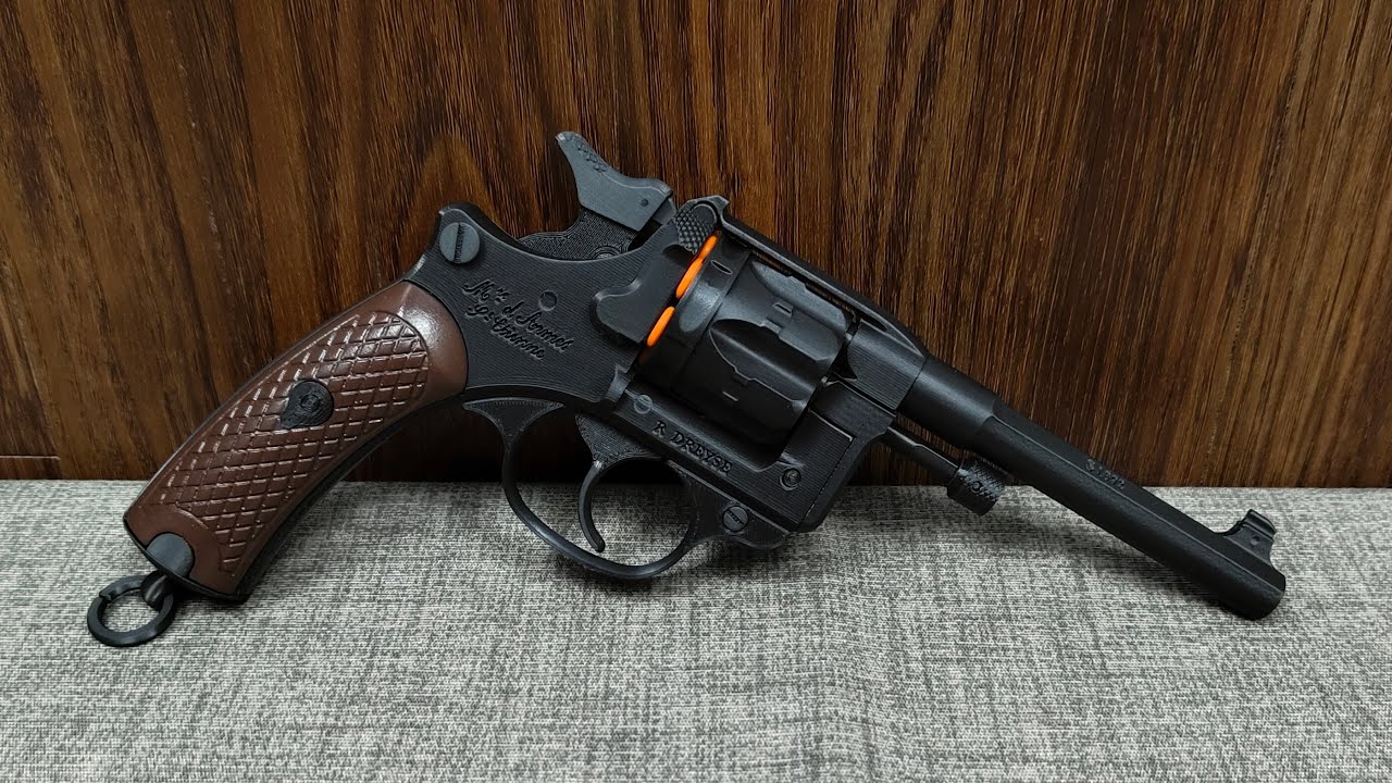 🇫🇷 Lebel revolver 3D-printed replica・ 3D File for 3D printing